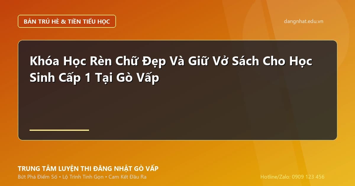 Banner - Bí Kíp Rèn Chữ Đẹp Cho Trẻ Chuẩn Bị Vào Lớp 1 Không Bị Đau Tay