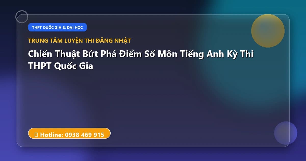Banner - Chiến thuật phân bổ thời gian bài thi môn Sinh học THPT QG 2026